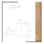 Hanah Home FİJEL Zapatero Roble y Blanco
